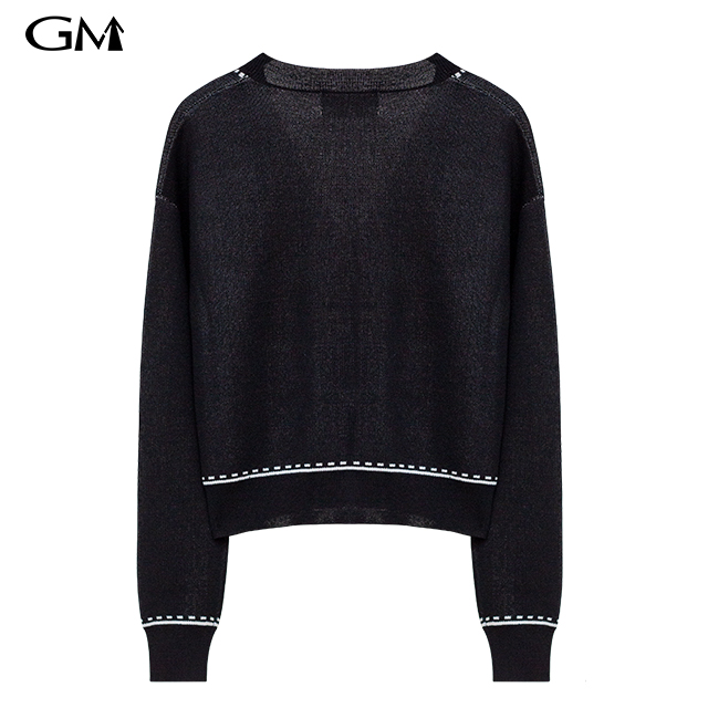 Fashion Versatile V-neck Long Sleeve Knitted Coat