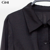 Elegant lapel single breasted waistband dress