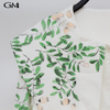 Spring and Autumn Plant Printed Large Polo Shirt Top