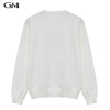 Fashion Abstract Line Round Neck Solid Knit Top