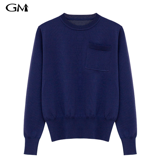 Fashion round neck knit loose top