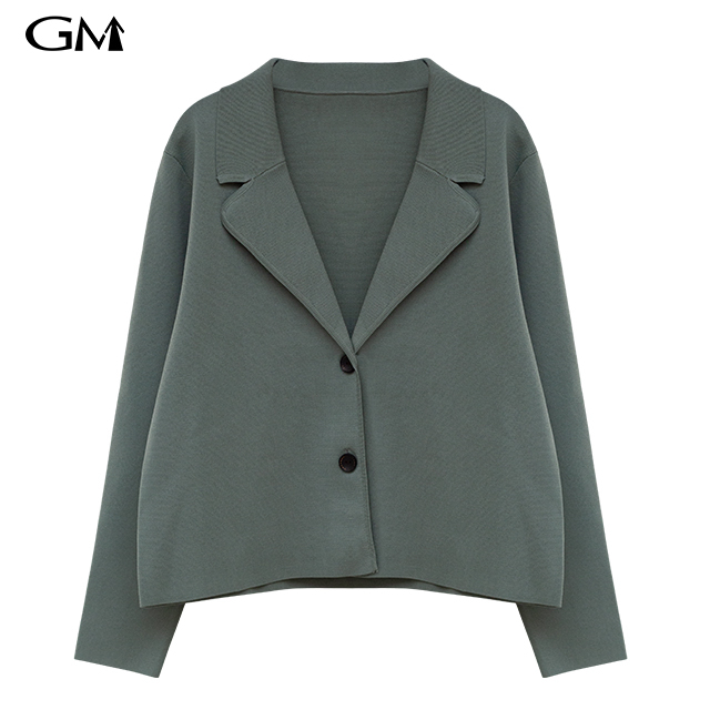 New fashion lapel simple knitting Blazer