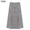 New Slim Fit Slim Plaid Skirt