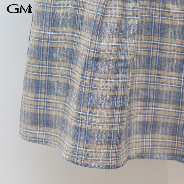 New Slim Fit Slim Plaid Skirt