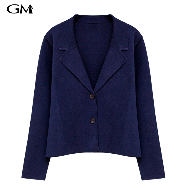 New fashion lapel simple knitting Blazer