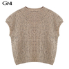 New round neck sleeveless knit top