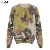 Fashion New Abstract Printed Knitted Top