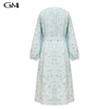 Fashionable round neck slimming versatile dress
