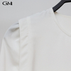 New minimalist and versatile round neck white top