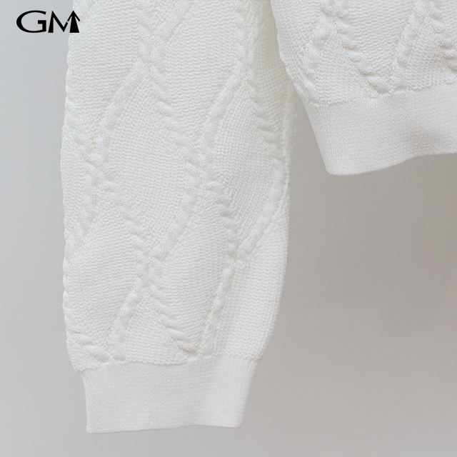 New Loose White Knitted Cardigan Thin Coat