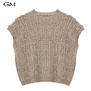 New round neck sleeveless knit top