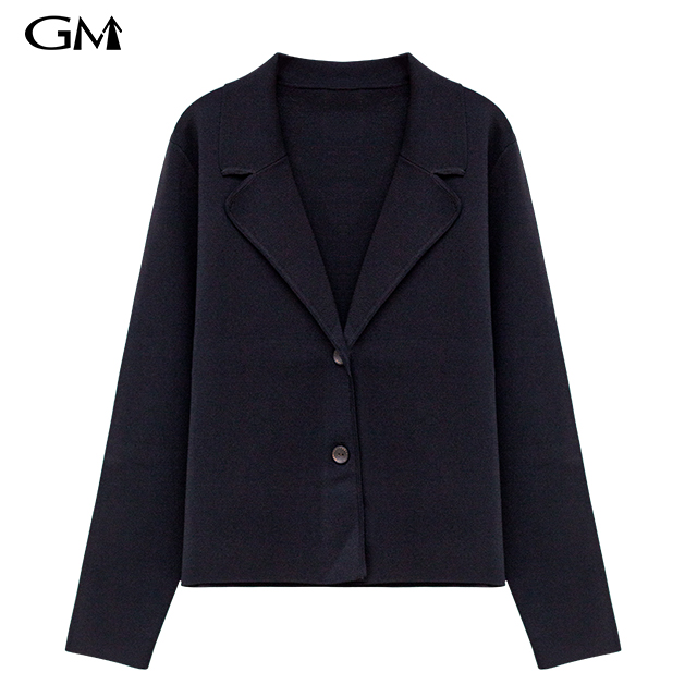 New fashion lapel simple knitting Blazer