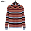 Fashion contrasting striped pullover knit top