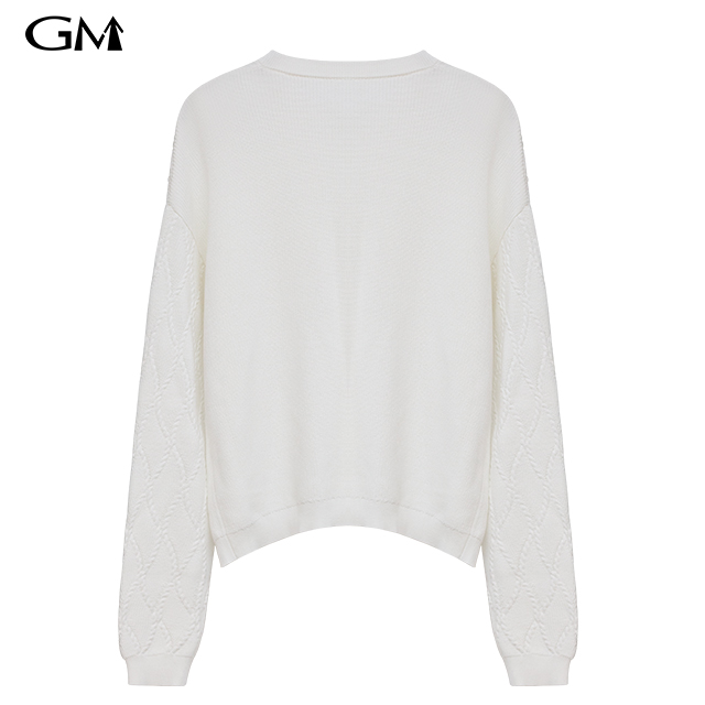 New Loose White Knitted Cardigan Thin Coat