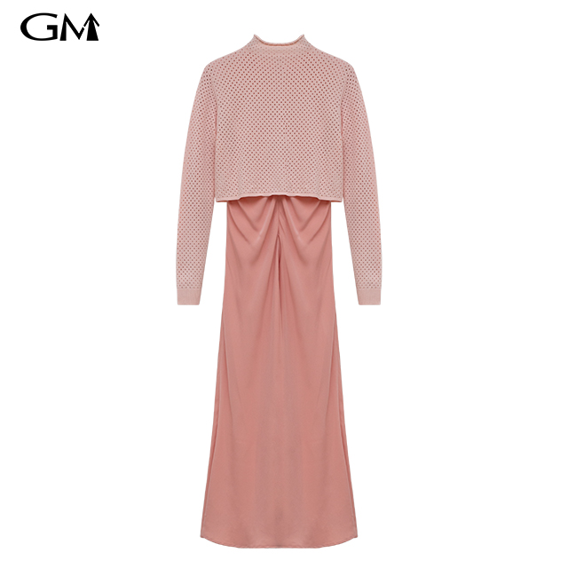 Fashionable New Slim Style Two Piece Knitted Dress