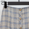 New Slim Fit Slim Plaid Skirt