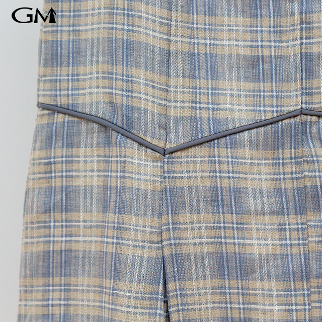 New Slim Fit Slim Plaid Skirt