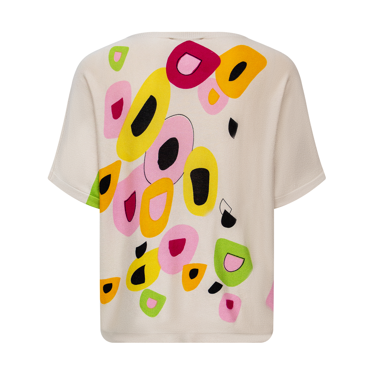 New geometric printed knitted top