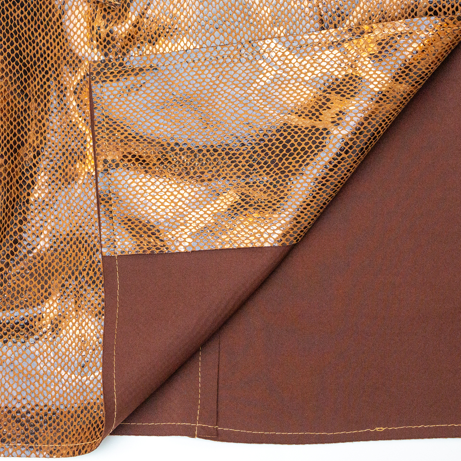 New snake patterned mid length windbreaker