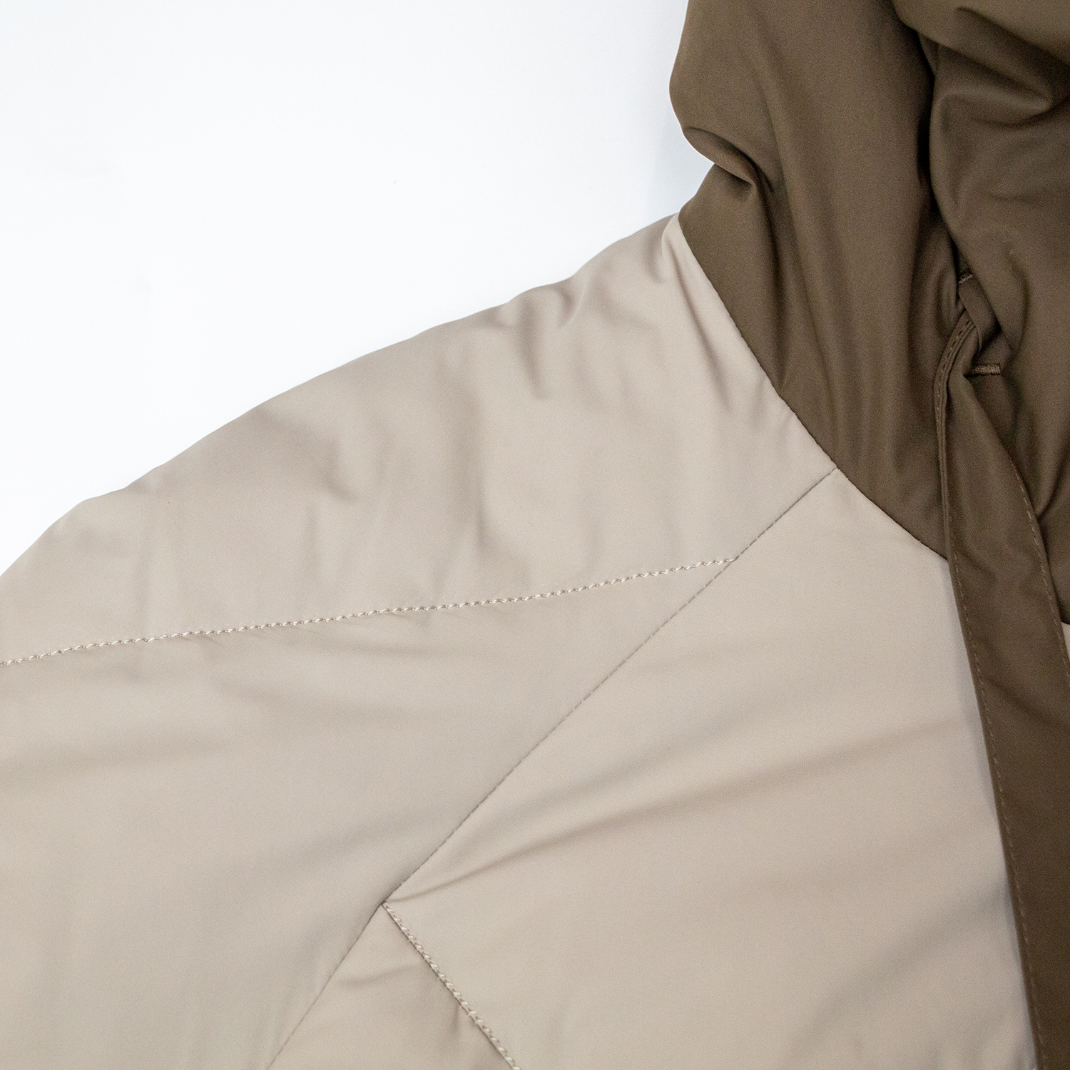 Fashionable contrasting diamond grid loose hooded cotton jacket