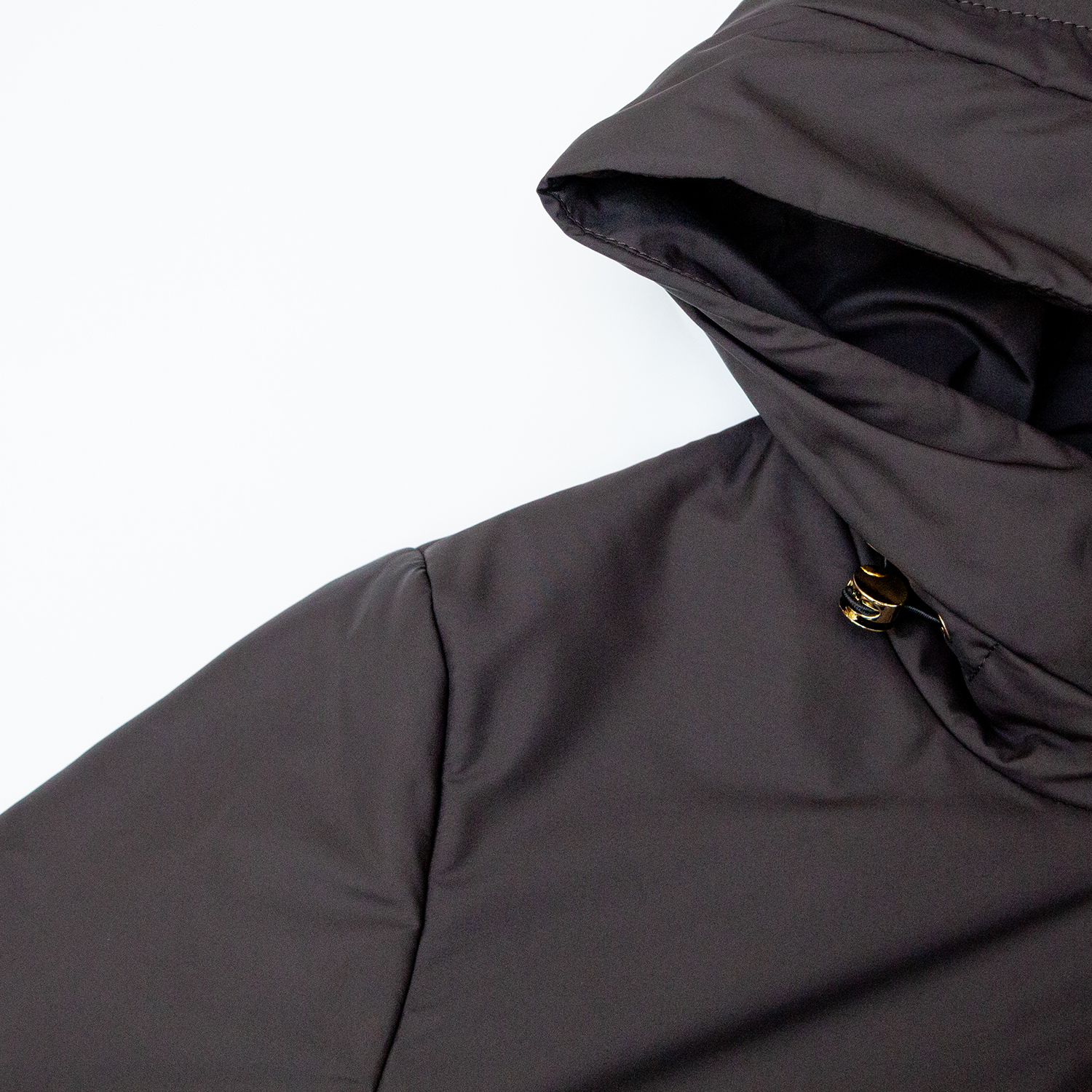New hooded waist cinching slimming cotton jacket