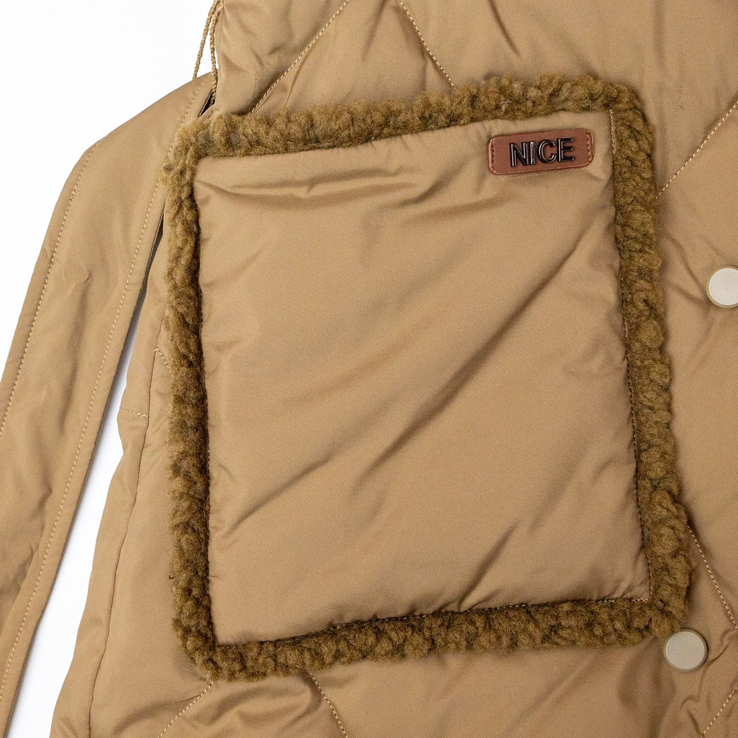 New collar tied long cotton jacket