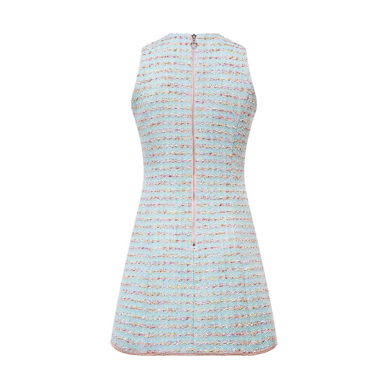 Fashionable round neck small fragrant sleeveless dress