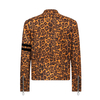 New stand up collar zipper leopard print jacket