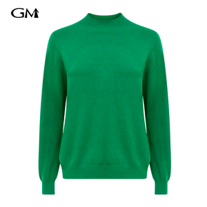 New minimalist solid color wool sweater