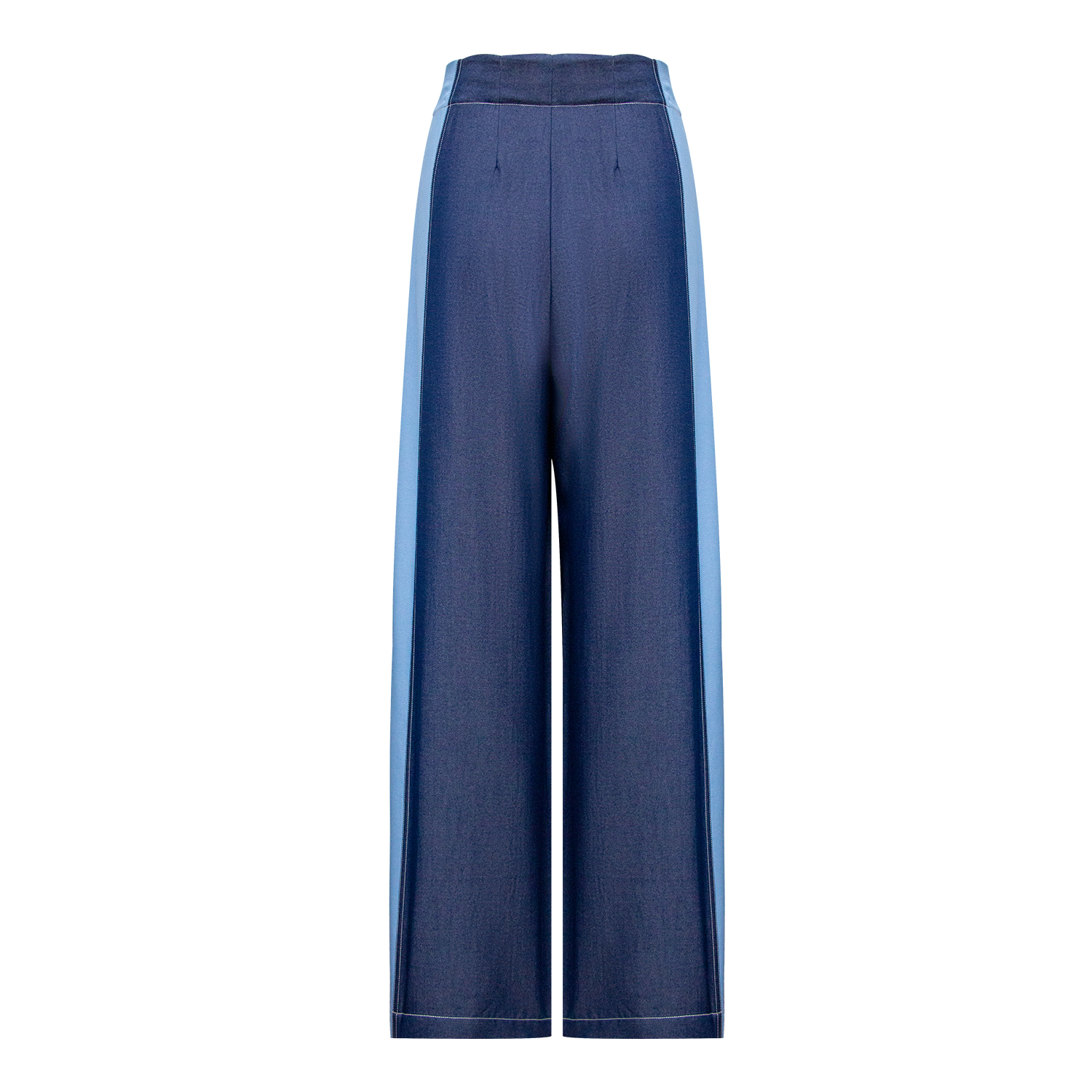 New splicing color simple straight leg jeans