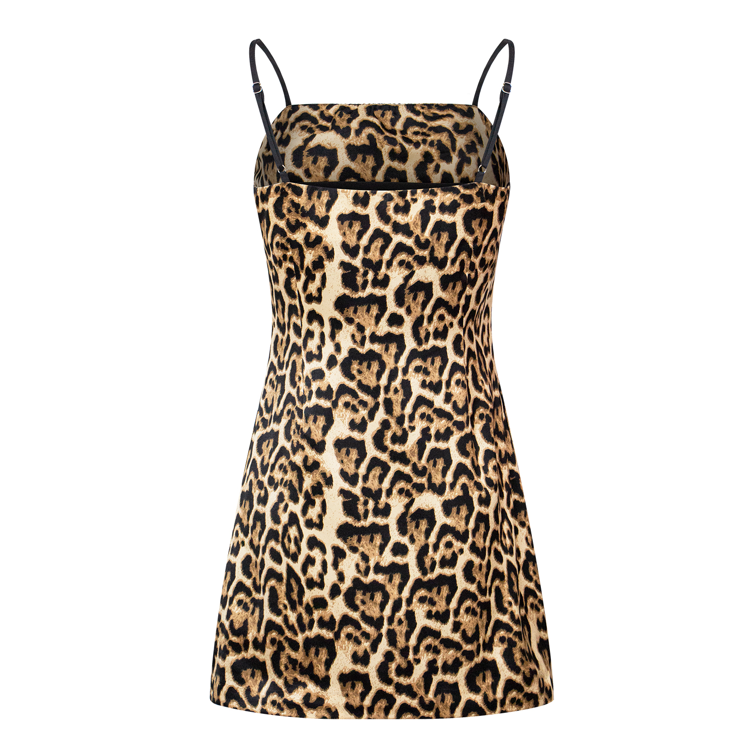 Fashion leopard print slim fit camisole skirt