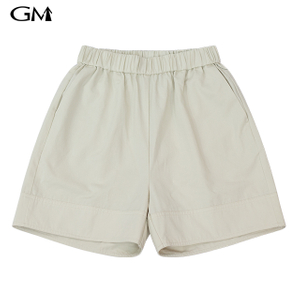 Summer Solid Elastic High Waist Slim Shorts