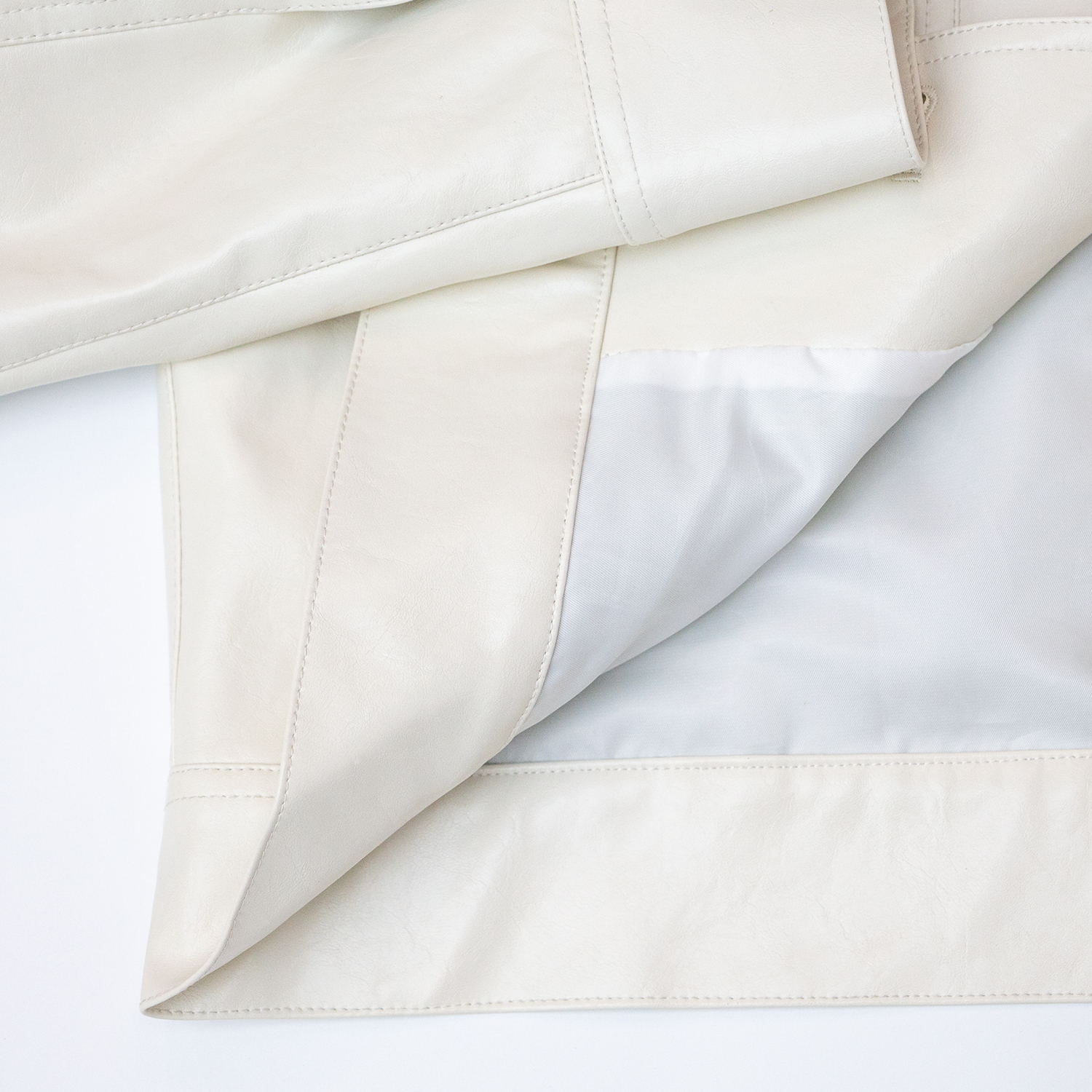 New minimalist and versatile single breasted PU leather jacket