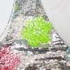 New V-neck sequined patchwork long dress