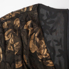 New gold printed V-neck dress