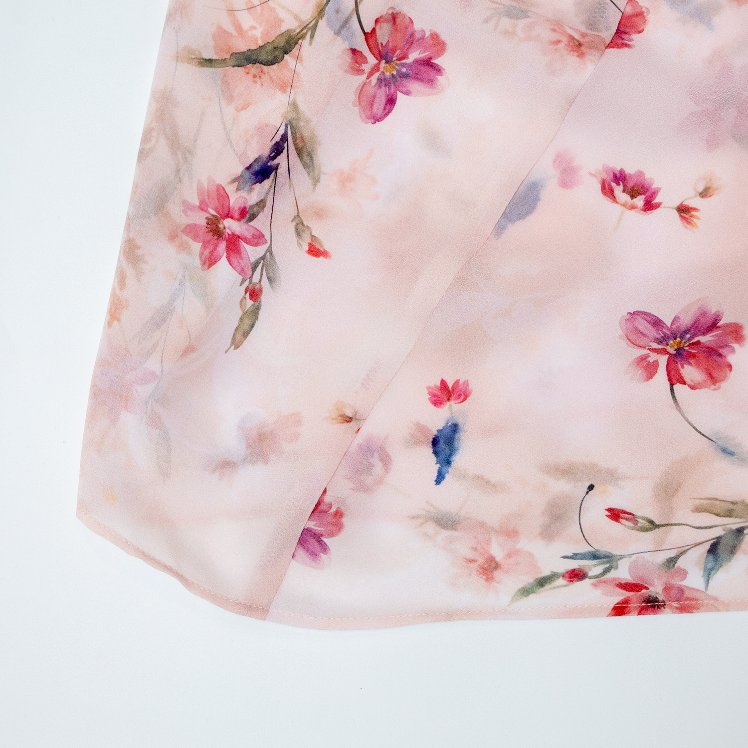 New printed round neck short sleeved dress