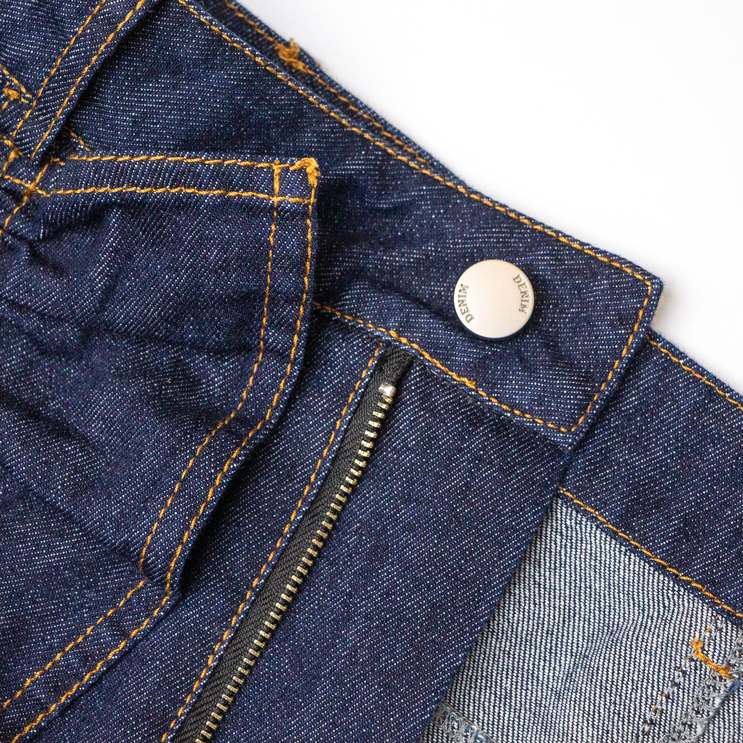 New solid color short denim skirt
