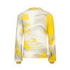New abstract printed slim knit top