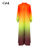 New gradient long sleeved dress