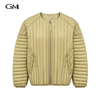 Retro striped loose cotton jacket