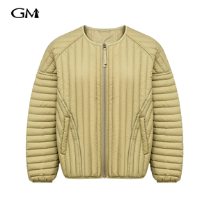 Retro striped loose cotton jacket