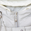 New solid color hooded zipper cotton jacket
