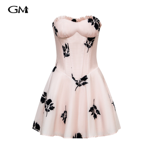 New strapless jumpsuit short skirt