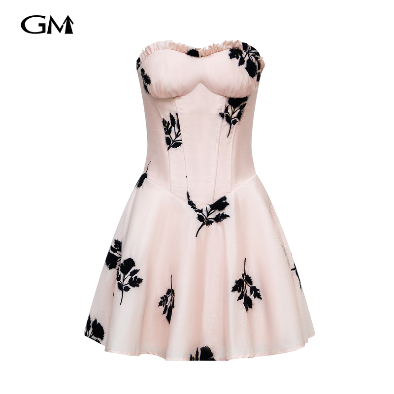 New strapless jumpsuit short skirt