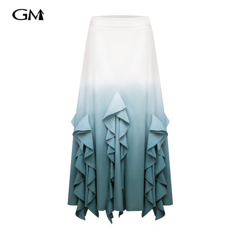 Fashion gradient half skirt