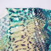 Green snake print knitted top