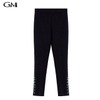 Fashion Women's Diamond Split Decorative Design Leggings