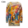 New Abstract Printed Knitwear