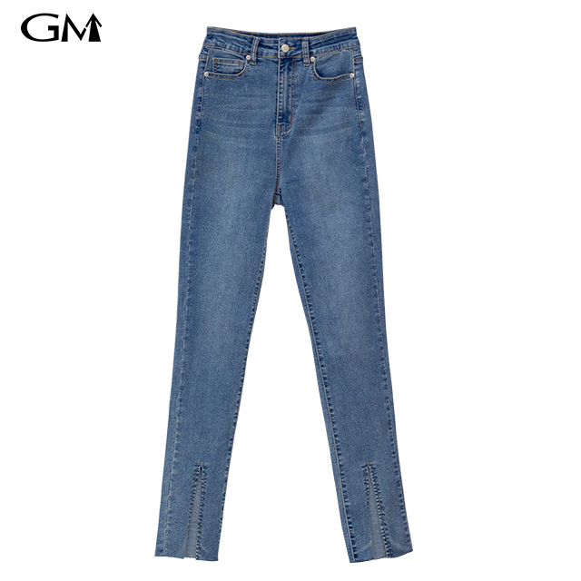 Slim Fitting Denim Trousers