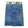 Fashionable and versatile half body denim short skirt